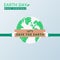 Earth Day. Human hands holding banner let\'s save the earth. Environment, save the world concept.