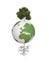 Earth dry and green tree ecology 3d cg