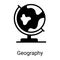 earth globe glyph icon