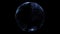 Earth globe hologram 4k