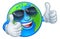 Earth Globe Shades Sunglasses Cartoon World Mascot