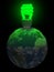 Earth green light