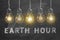 Earth hour concept