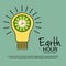 Earth hour for Save your planet.