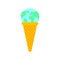 Earth ice cream. Planet earth icecream. vector illustration