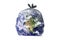 Earth like a trash bag.