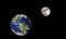 Earth and Moon.