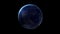 Earth night globe on the alpha channel