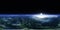 Earth from orbit, HDRI, 3d rendering