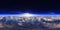 Earth from orbit, HDRI, 3d rendering