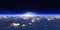 Earth from orbit, HDRI, 3d rendering