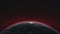 Earth orbit rotate planet skyline starry background