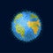 Earth pixel art solar system planet world globe