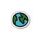 Earth planet sticker doodle icon