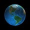 Earth rotation, realistic earh, 3d earth, globe, global, world, space