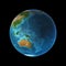 Earth rotation, realistic earh, 3d earth, globe, global, world, space