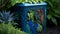 Earth\\\'s Oasis: A Garden Bin Embracing Our Planet, Made with Generative AI