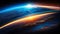 Earth\\\'s Radiant Future in 2050: A Futuristic Vision from Space, Made with Generative AI