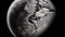 Earth\\\'s Solemn Beauty - A Monochromatic View of Our Planet, Made with Generative AI