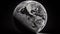 Earth\\\'s Solemn Beauty - A Monochromatic View of Our Planet, Made with Generative AI