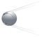 Earth satellite sputnik. 3D illustration