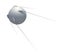 Earth satellite sputnik. 3D illustration