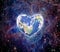 The earth in the shape of a heart, elements of this image furnished by NASA