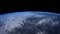Earth from space. Time lapse of over the Earth seen from the ISS. Space exploration of planet Earth at night. Elements