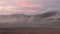 Earth, volcanic activity, Geothermal area , fumaroles volcanic boiling mud pots, Iceland. Smoke on the ground. Global