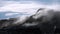 Earth, volcanic activity, Geothermal area , fumaroles volcanic boiling mud pots, Iceland. Smoke on the ground. Global