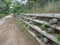 Earth wood terracing