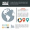 Earth world infographic population