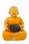 Earthenware of child monk