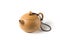 Earthenware Chinese tea pot isolate on white background