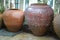 Earthenware handmade old clay pots