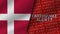 Earthquake Alert and Denmark Realistic Two Flags Together