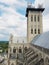 Earthquake damaged central tower at the Washington National Cathedral, August 2017.