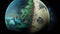 Earthrise Revisited: A Hyper-Realistic Depiction of Damaged Earth from Space, Made with Generative AI