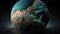 Earthrise Revisited: A Hyper-Realistic Depiction of Damaged Earth from Space, Made with Generative AI