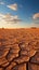 Earths struggle Cracked desert soil mirrors climate changes toll on parched land