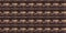 Earthy colours antique victorian geometric seamless border pattern in variegated brown tone. Modern vintage geo woven