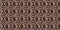 Earthy colours antique victorian geometric seamless border pattern in variegated brown tone. Modern vintage geo woven