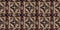 Earthy colours antique victorian geometric seamless border pattern in variegated brown tone. Modern vintage geo woven