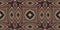 Earthy colours retro sixties geometric seamless border pattern in variegated brown tone. Modern vintage geo woven