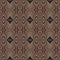 Earthy colours retro sixties geometric seamless pattern in variegated brown tones. Modern vintage geo woven textile