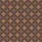 Earthy colours retro sixties geometric seamless pattern in variegated brown tones. Modern vintage geo woven textile