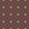 Earthy colours retro sixties geometric seamless pattern in variegated brown tones. Modern vintage geo woven textile