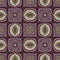 Earthy colours retro sixties geometric seamless pattern in variegated brown tones. Modern vintage geo woven textile