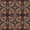 Earthy colours retro sixties geometric seamless pattern in variegated brown tones. Modern vintage geo woven textile