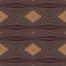 Earthy colours retro sixties geometric seamless pattern in variegated brown tones. Modern vintage geo woven textile